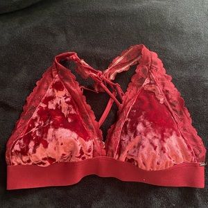 VS PINK velvet bralette